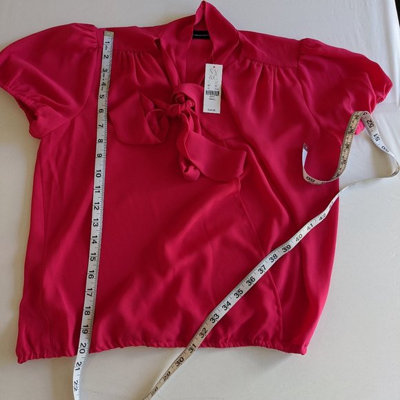 NY&CO Primrose Wrap Bow Blouse 161H - Picture 6 of 8